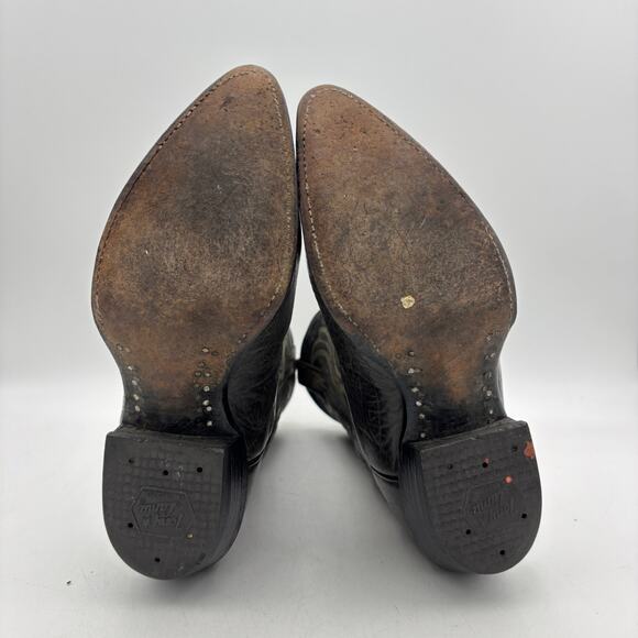 Vintage Tony Lama 6701 Black Label Boots Mens 8.5 EE Western Workwear main image 14